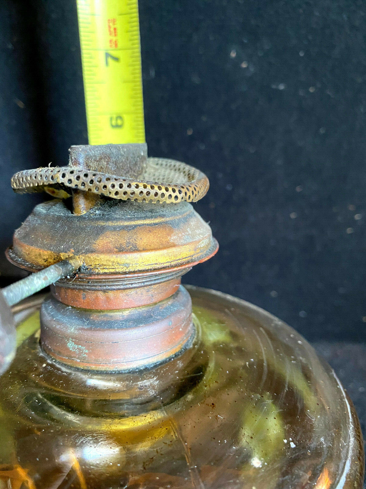 A9511 Vintage Kerosene Oil Lamp with Climax Burner eBay