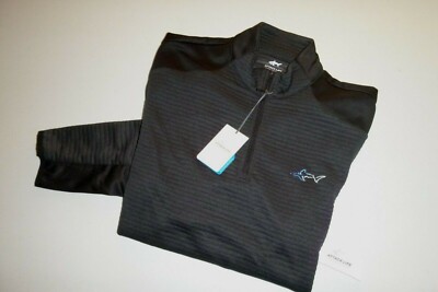 greg norman attack life mens Ottoman quarter zip GOLF Jacket sz: small - black 
