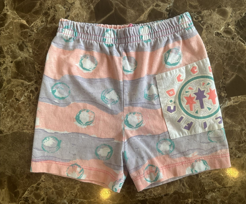 Vtg OP RAINBOW Tricolor Bright Ocean Pacific Set Outfit Neon USA 5T? Cutesy HTF - Picture 2 of 19