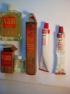 ASSSORTMENT OF VINTAGE VAM HAIR CARE PRODUCTS