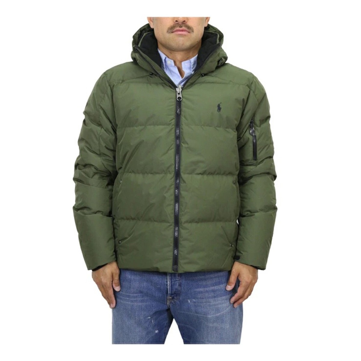 Polo Ralph Lauren Men's Hooded Down Puffer Jacket Coat with Pony