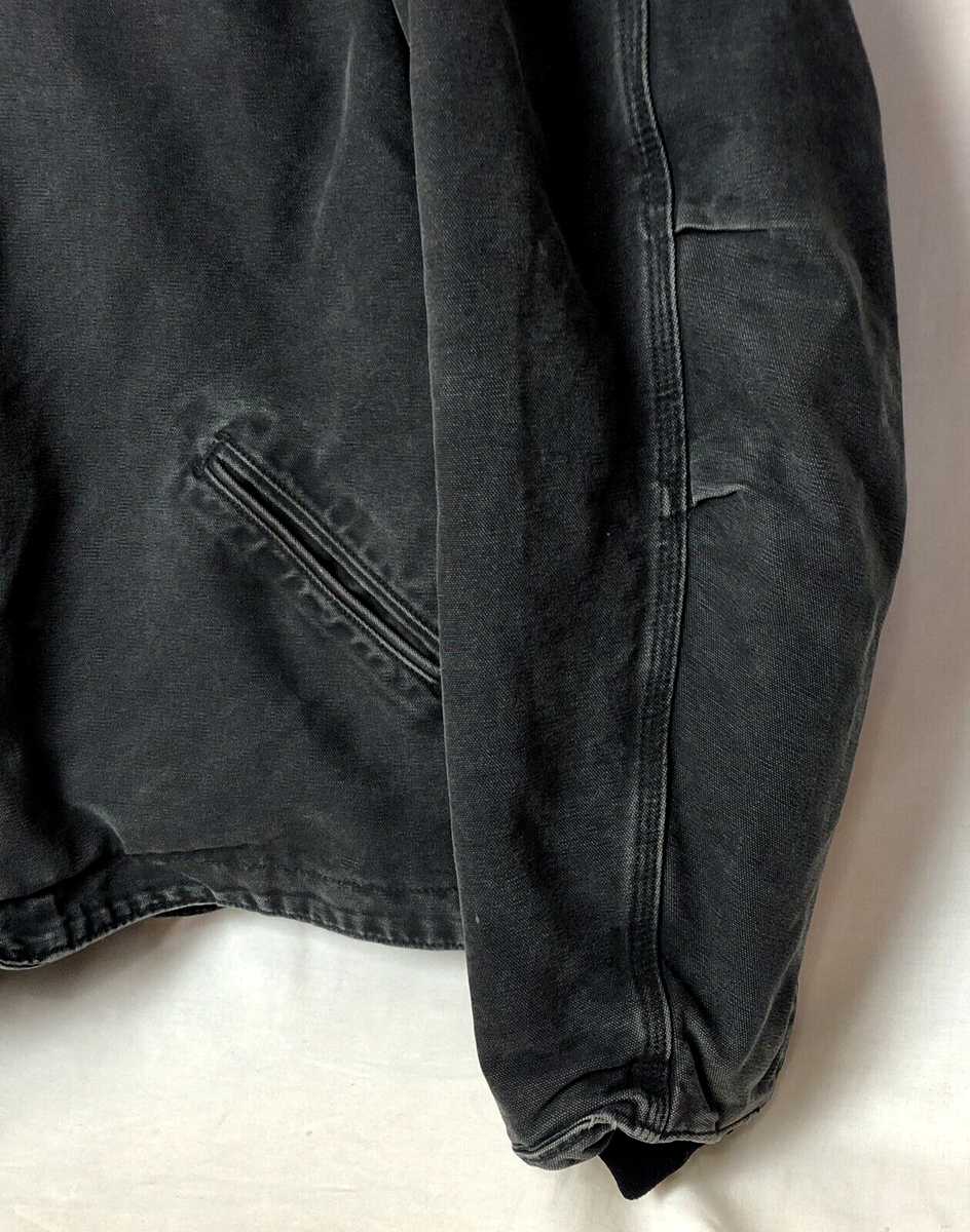 Carhartt Detroit Jacket Mens 4XL Tall J141 BLK Hooded Canvas Carhartt Detroit Jacket Mens 4XL Tall J141 BLK Hooded Canvas
