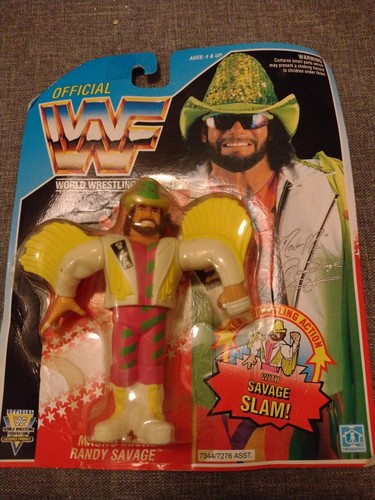 WWF/WWE Hasbro Macho Man on card ...