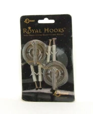 Conso Royal Hooks Decorative Brassware Medallion Curtain Tieback Hook Pack of 2 