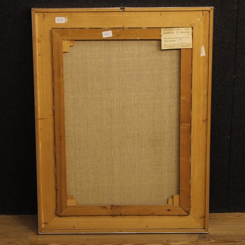 Quadro dipinto paesaggio firmato stile antico impressionista olio tela cornice - Foto 5 di 12