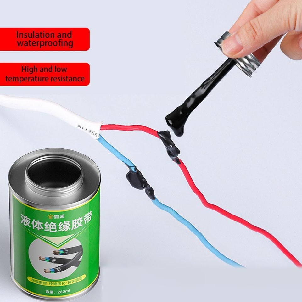 100/260ml Waterproof Liquid Insulating Tape Electrical Tube Paste Glue