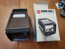 VINTAGE GAF Pana-Vue 2 VINTAGE LIGHTED 2x2 SLIDE VIEWER in ORIGINAL N