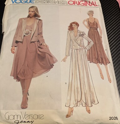 VOGUE 2026 DESIGNER ORIGINAL Gianni Versace PATTERN 10 uncut VINTAGE Camisole