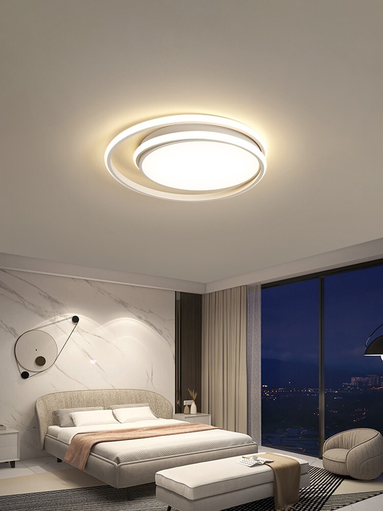 Plafoniera da soffitto Lampada Doppio cerchi moderno LED 60W 6660 lumen interno