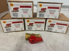QTY 49 JMF 600 Series 1/2" FL x 1/2" FIP Manual Gas Valve Flares # 70791