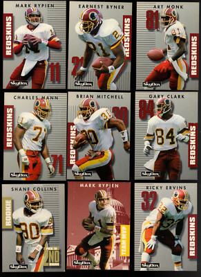 Skybox Prime Time NFL 1992 Redskins/Buccaneers 21 Karten Set (mit Checkliste)