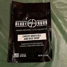 2 two! Ready Hour. Cheese Broccoli & Rice Soup.  25-Shelf Life Emergency NEW