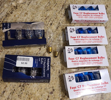 Lot of 20  C7 Replacement Bulbs Blue and White