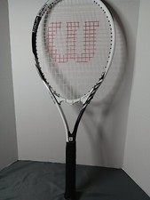 Wilson Tour Slam Tennis Racket L2 4-1/4 Grip Stop Shock Pads Power Strings