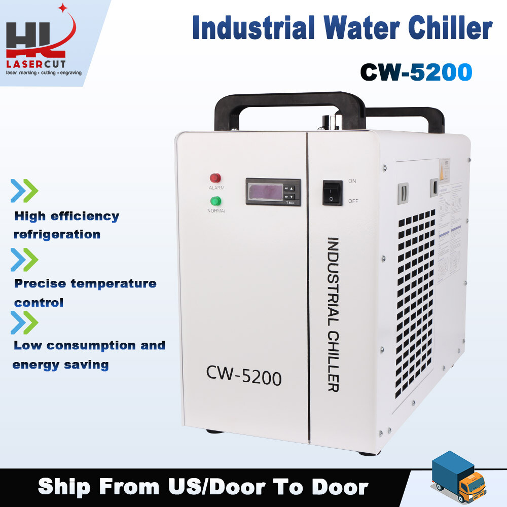 HL Industrial Water chiller CW 5200 6L Capacity For 100W/130W Laser Machine