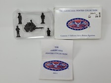 Figurine coloniali 1" in peltro massiccio collezione Americana 1995 - AH72 - Vintage