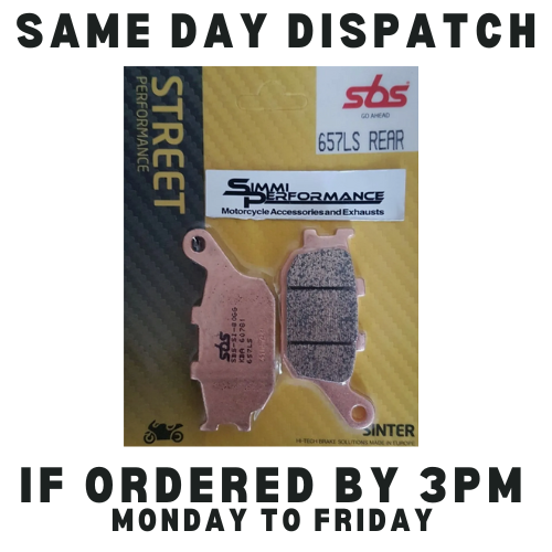 SBS Rear Brake Pads Honda CB 900 Hornet 2002 2003 2004 2005 2006 2007 Sinter LS