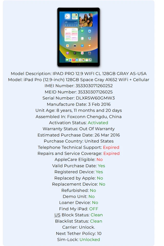 Apple iPad Pro 12.9" 128GB WIFI + CELLULAR WITH BACKLIT KEYBOARD 3YEAR WARRANTY - Image 3 of 4