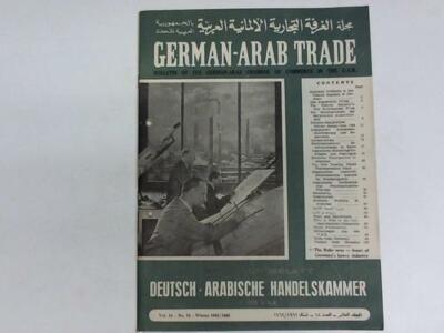 Degener, Dr. Albert - German-Arab Trade: Mitteilungsblatt Deutsch - ...