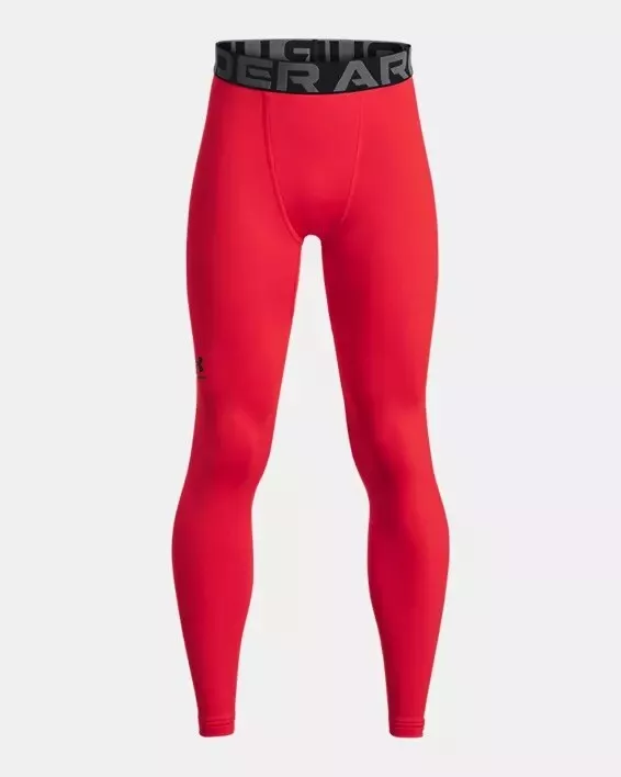 UNDER ARMOUR Boy's YOUTH LARGE Fitted COLDGEAR Leggings Brand New