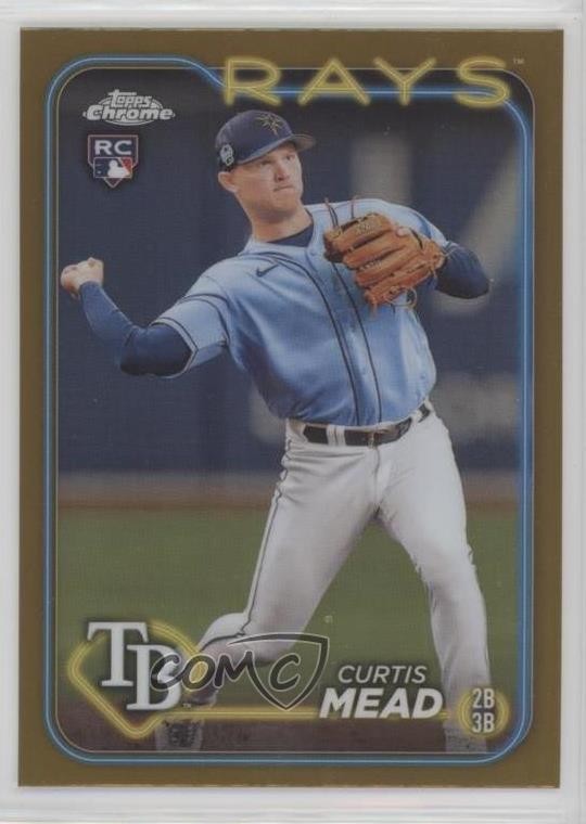 2024 Topps Chrome Gold Refractor /50 Curtis Mead #209 0xi8
