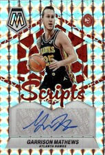2023-24 Panini Mosaic Garrison Mathews #MS-SON Scripts Atlanta Hawks 25M