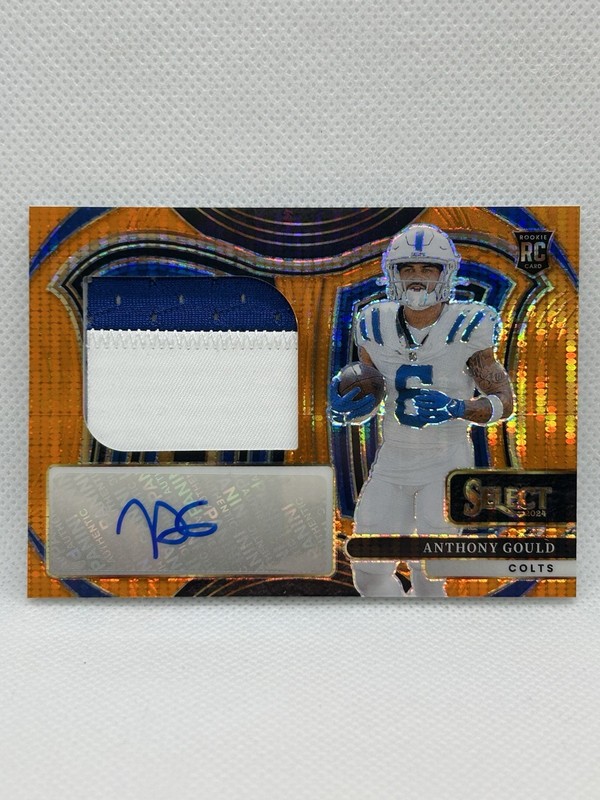 Anthony Gould Jumbo Rookie Signature Swatches Neon Orange Pulsar, #'D /35, NM/M