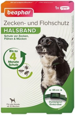 BEAPHAR - Zecken- Und Flohschutz Halsband Für Hunde Ab 12 Wochen - Repellent - 4