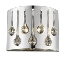 Z-Lite Oberon 2 Light 12 inch Chrome Wall Sconce Wall Light