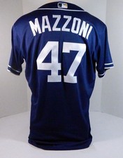 2016 San Diego Padres Cory Mazzoni #47 Game Issued Navy Jersey All Star Game P 9