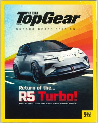 BBC Top Gear Magazine #372 (Subscribers Ed.) R5 Turbo, Lotus Radford, June 2023