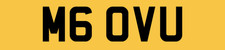 M60 VERSUS U ? OLD PERSONALISED NUMBER PLATE M6 OVU FOR BMW xDRIVE i4 M60 MODEL