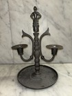 Svenskt Tenn 1929 Art Deco Pewter Candelabra Nils Fougstedt “Gumman” — photo 5