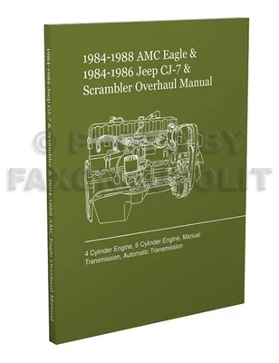 Manual De Reparación Motor Y Transmisión Jeep CJ7 1984-1986 - Imagen 1 de 4