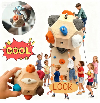 Handcrafted Boulder Block:Build.Strength and Precision,Rock Climbing Training OY