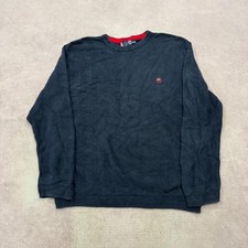 Vintage Chaps Knitted Jumper 90s pullover chunky knit sweater with embroidered