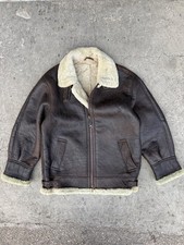 Giubbotto Montone Aviatore b-3 shearling Vera Pelle Giacca da Volo americano L
