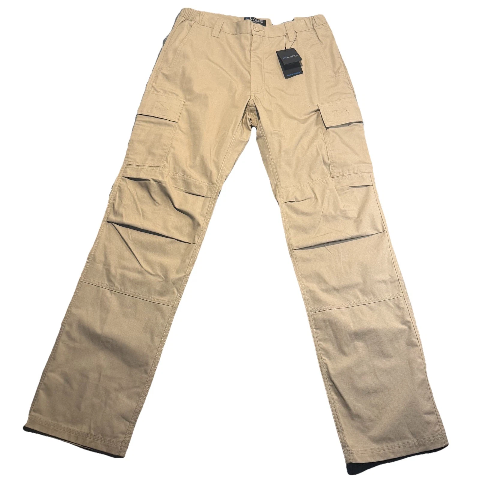 LAPG Core Cargo Tactical Pants Ripstop 32 W x 36 L - Khaki / NWT