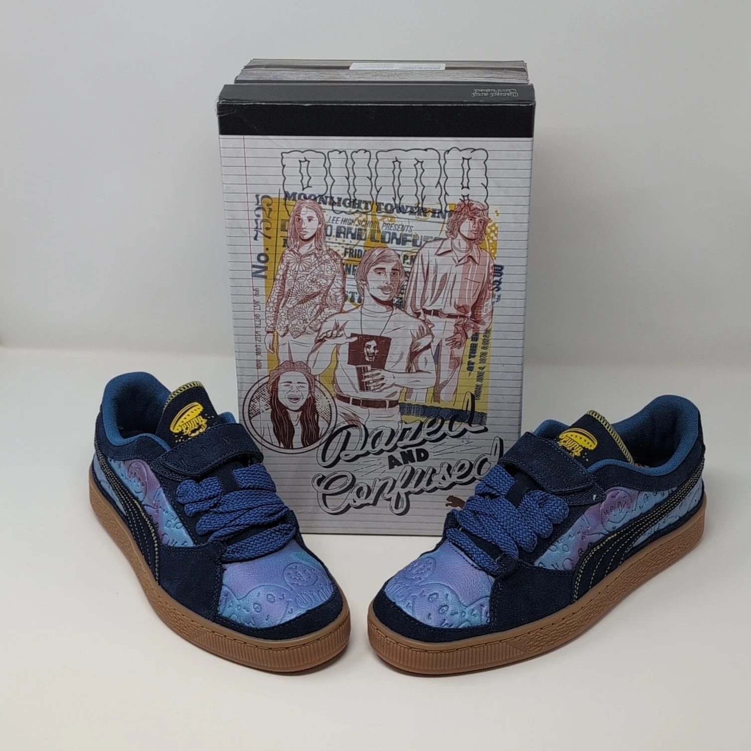 Puma X Dazed & Confused Suede Persian Blue Clyde Royal Mens Sneakers 397322 01
