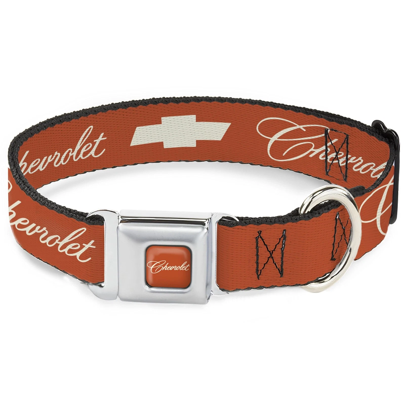 GM General Motors Pet Collar, Dog Collar Metal Seatbelt Buckle, Chevrolet Script