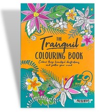 ANTI STRESS PEACEFUL ADULT COLOURING BOOKS MIND RELAX COLOUR THERAPY  A4