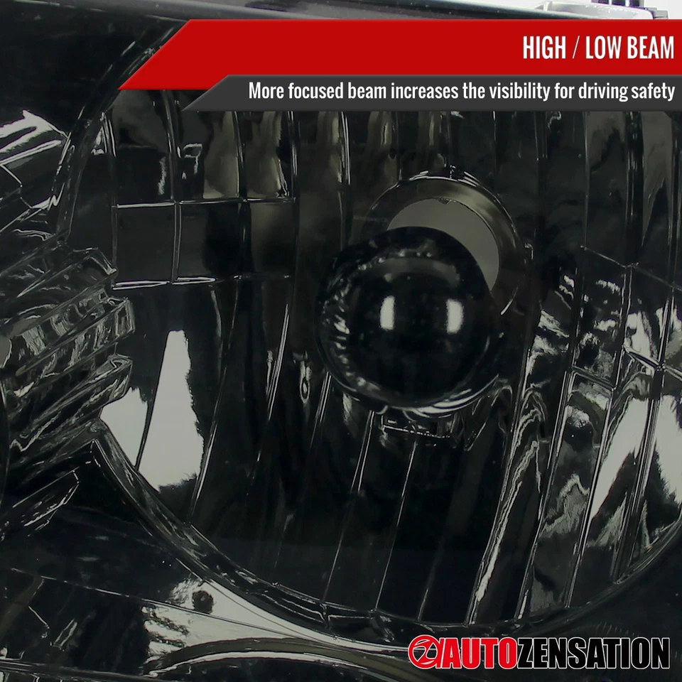 Fit 2001-2005 Ford Ranger Smoke Headlights+Corner Signal Lamps+Tail Brake Lights Foto 4 de 4