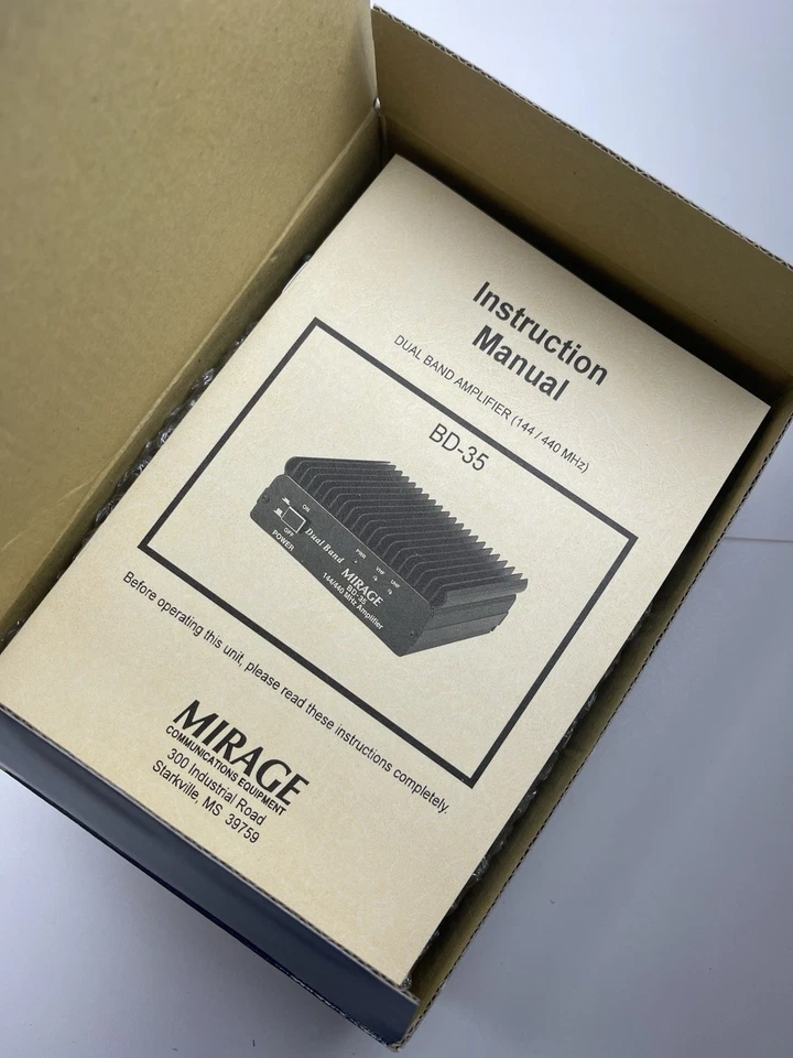 Amplificador Lineal Portátil Mirage Modelo BD-35 144/440 MHz Doble Banda Radioaficionado Nuevo Foto 4 de 4