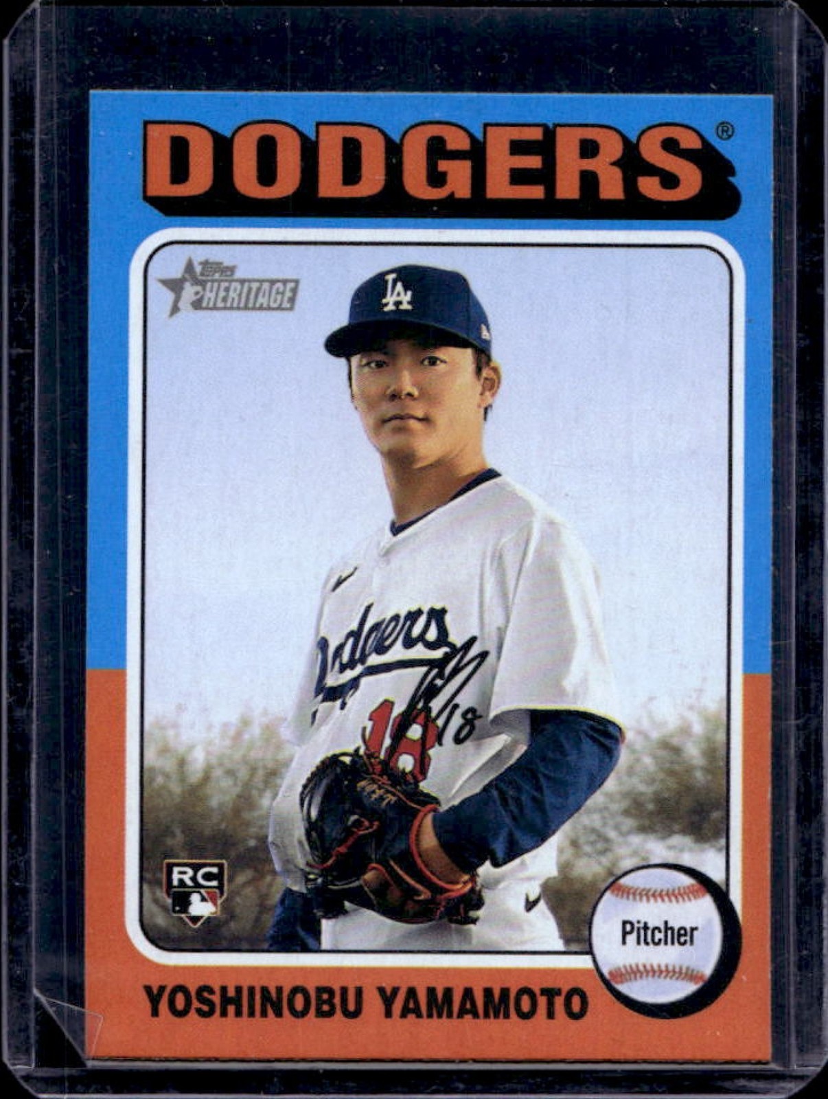 2024 Topps Heritage High Number Yoshinobu Yamamoto RC #553 Dodgers