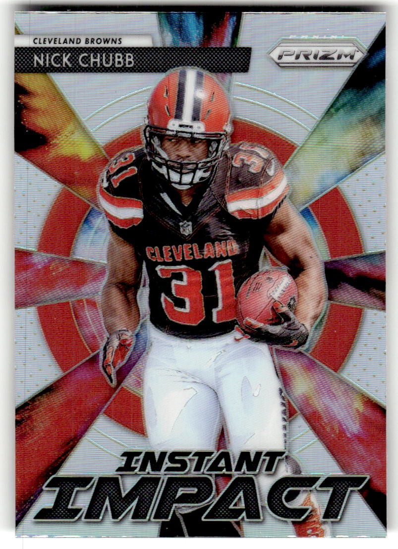 2018 Panini Prizm Nick Chubb Instant Impact Prizm #II-13