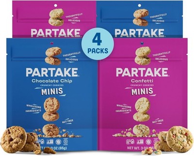 Gluten Partake Crunchy Chocolate Chip & Vanilla Sprinkle Cookies