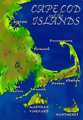 Map Cape Cod And The Islands Massachusetts Postcard