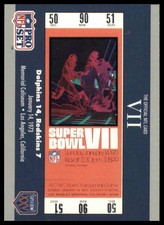1990-91 Pro Set Super Bowl XXV | SB VII Ticket #7