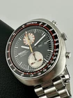SEIKO Vintage 6138-0011 UFO CHRONOGRAPH 44mm ORIGINAL STELUX BRACELET VERY RARE