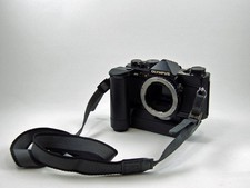 Tested works Olympus OM-2 black 35mm film camera body  motor drive from Japan